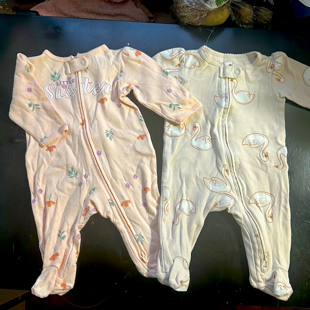 Little dove footie pajamas